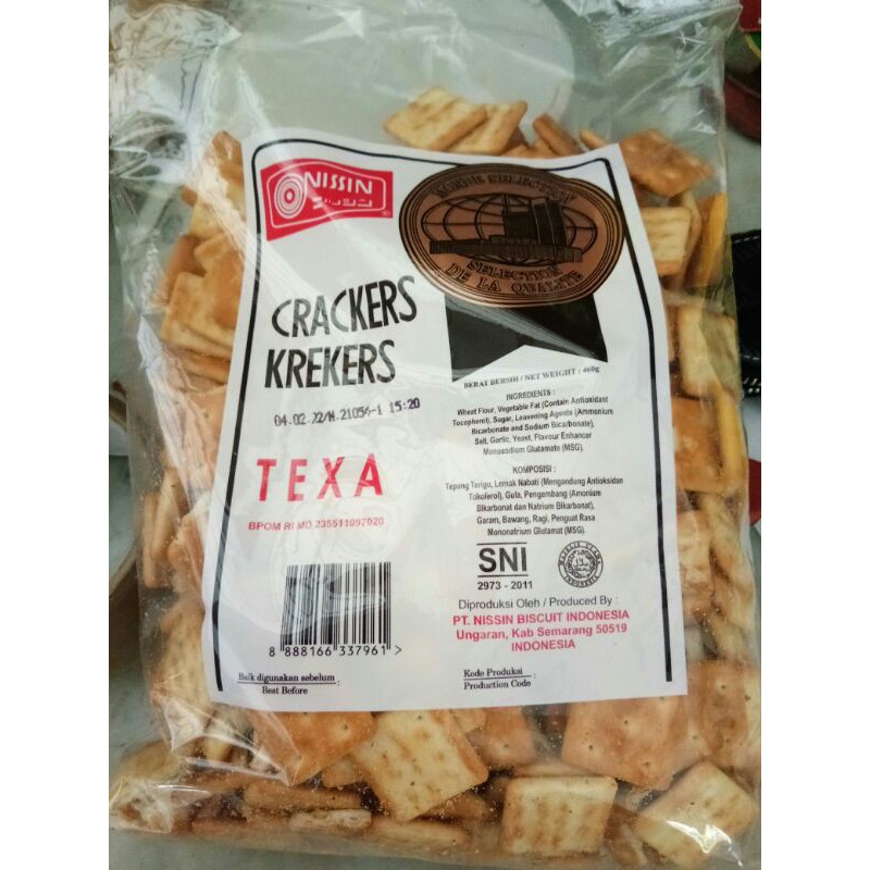 

Biskuit Nissin Crackers Texa 300gr / 460gr