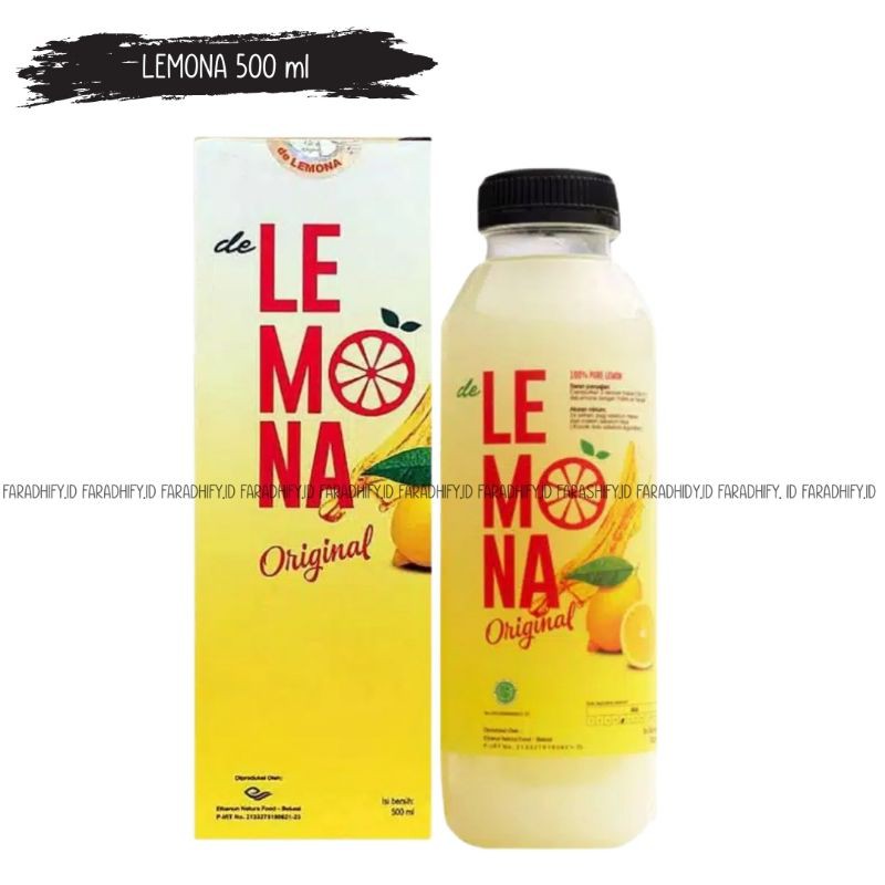 

[ FARADHIFY ] LEMONA SARI LEMON ORIGINAL 500 ML PROMO