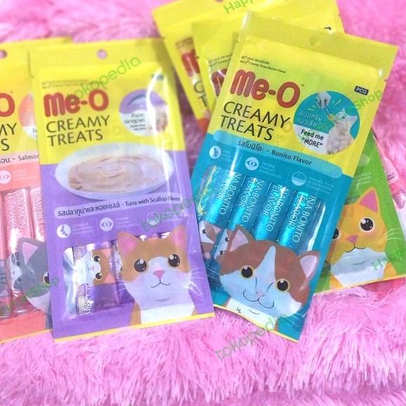 Meo creamy treats kucing 15gr Snack cemilan kucing murah