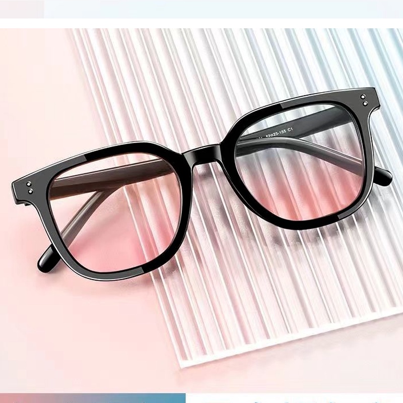 Papaozhu ins Fashion Pink Shade Lens Blush Sunglasses Untuk Wanita Perempuan Makeup Eyeglasses UV400 Eyewear