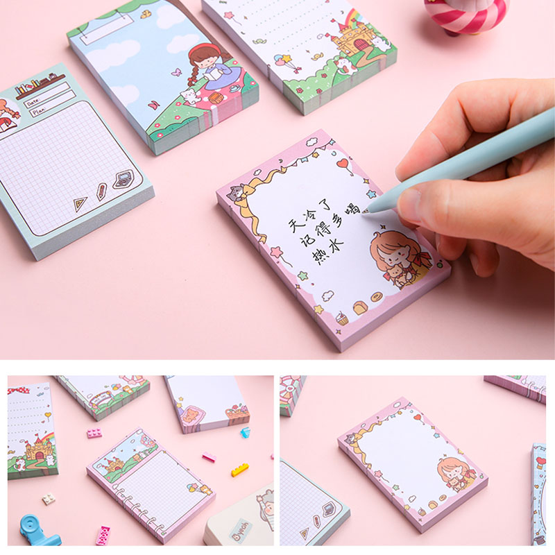 100 Sheets Amusement Park Series Memo Pads Students Sticky Note