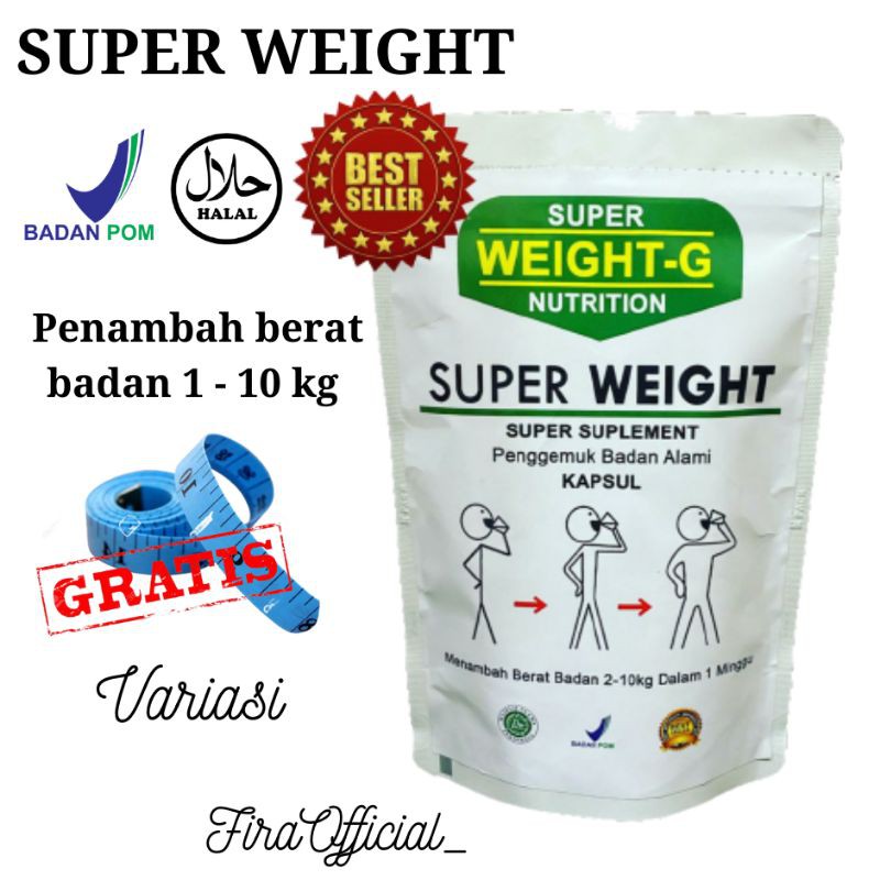 TERLARIS  SUPER WEIGHT GAIN KAPSUL OBAT GEMUK PENGGEMUK BADAN TERBUKTI MENAMBAH BERAT BADAN WEIGHT