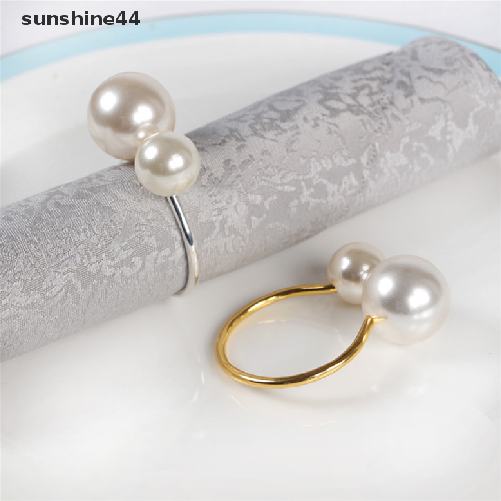 Sunshine 1PC Cincin Serbet Bentuk U Gaya Barat