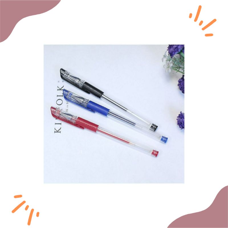 

PENA GEL 0,5 MM/ALAT TULIS/PERLENGKAPAN SEKOLAH/PULPEN/REFIL TINTA PULPEN