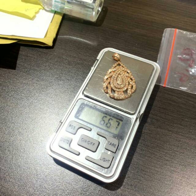 Liontin Labu Lilit berlian asli