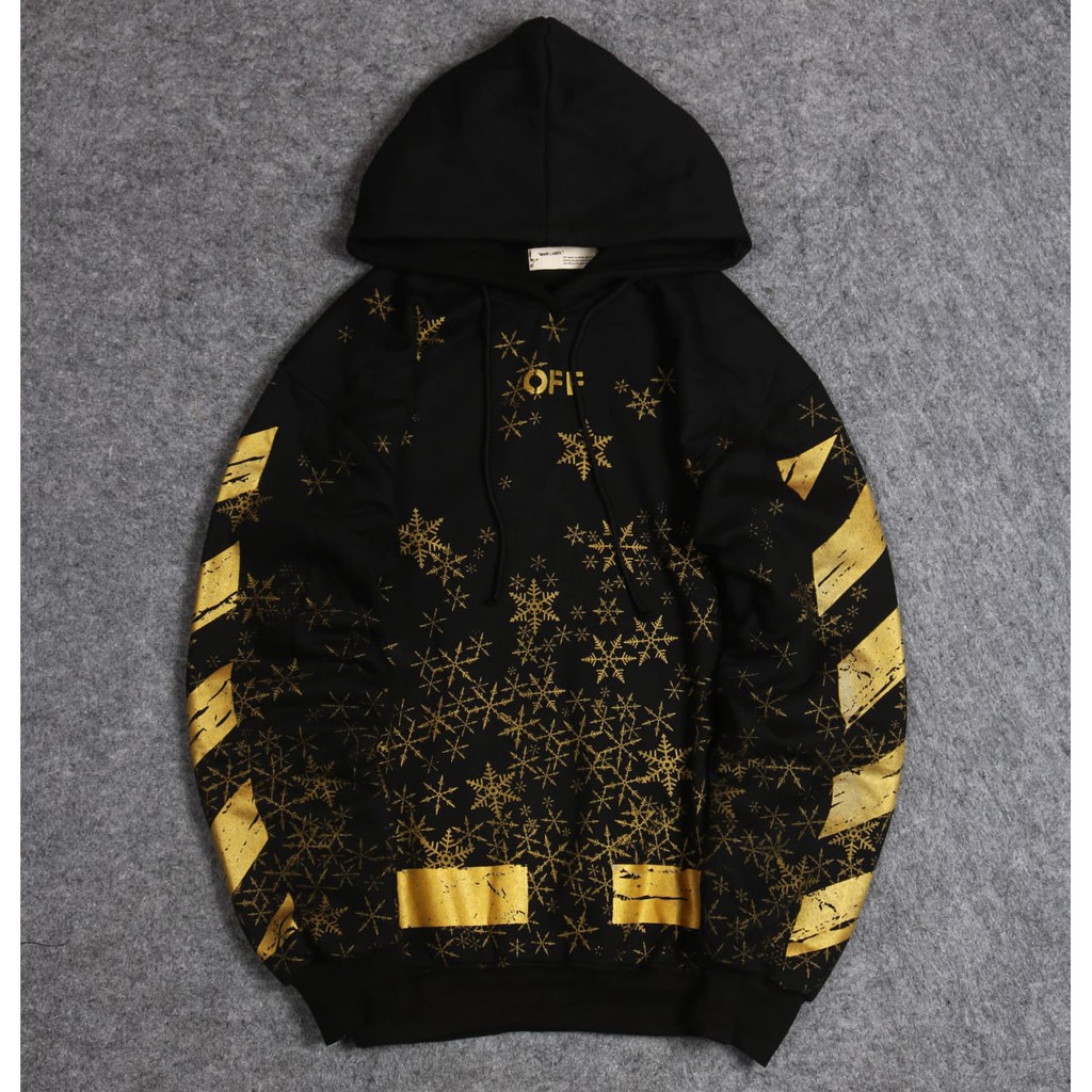 off white snowflake hoodie
