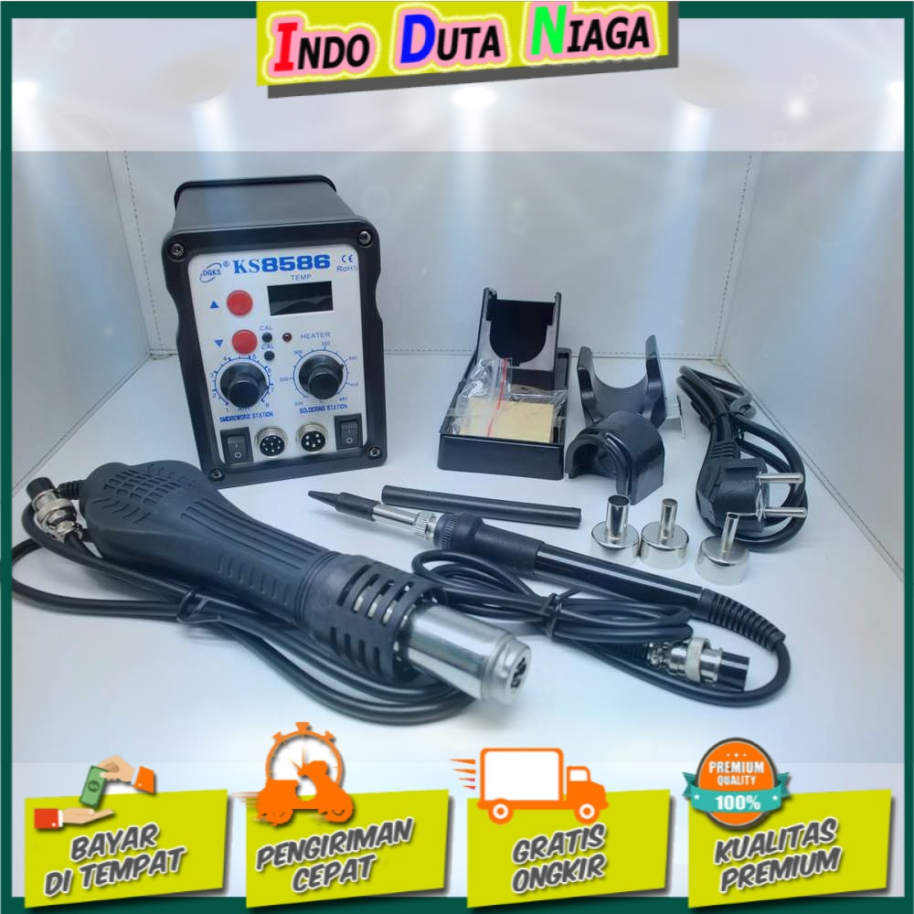 SMD Desoldering Heat Gun + Solder dengan Station 220V/750W