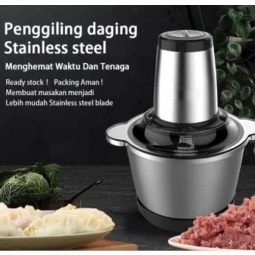 ><><><] Blender Daging Stainless Jumbo Chopper Blender Elektrik Penggiling