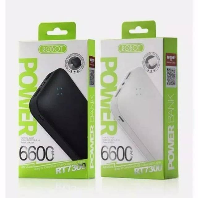 Power bank RT7300 kapasitas 6600 mah