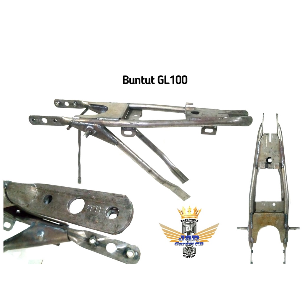 FRAME BUNTUT SAMBUNGAN RANGKA BELAKANG GL100