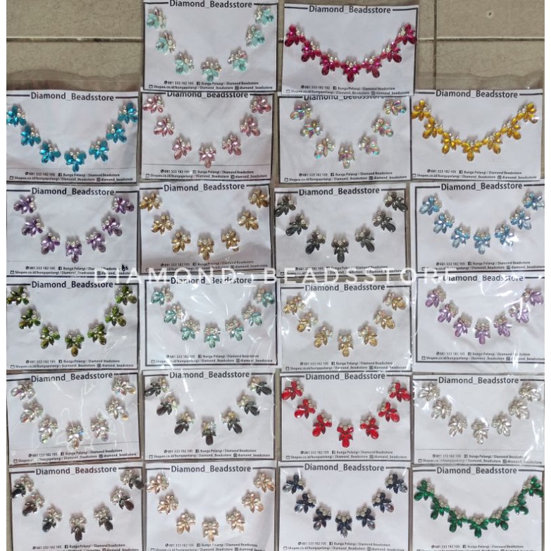 PAYET RANGKAI LEHER / PAYET RANGKAI PREMIUM / PAYET KEBAYA / PAYET KRISTAL JAHIT / PERMATA / BEADS