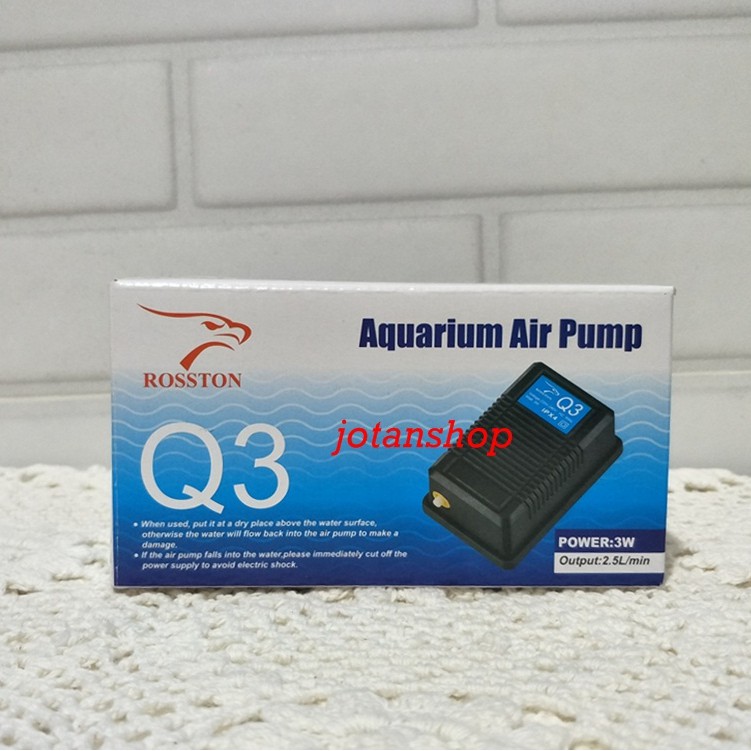 ROSSTON KD Q3 Mesin Aerator Pompa Udara 1 Lubang lobang Aquarium Aquascape air pump