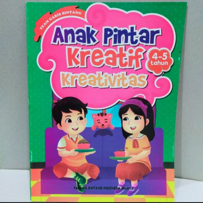 

Buku Anak Pintar Kreatif Kreativitas usia 4-5 tahun.