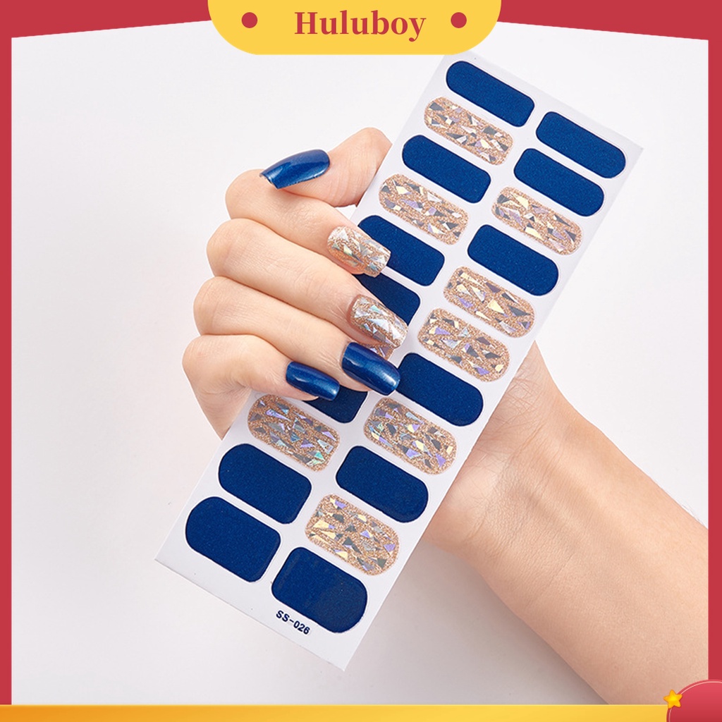 Huluboy Huluboy♡ 22pcs Stiker Kuku Mini DIY Untuk Salon