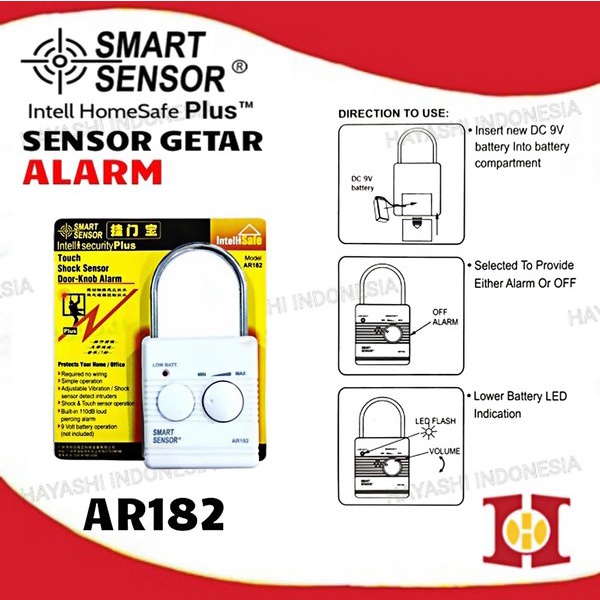 Sensor Getar Suara Alarm Anti Maling Rumah Pintu Jendela