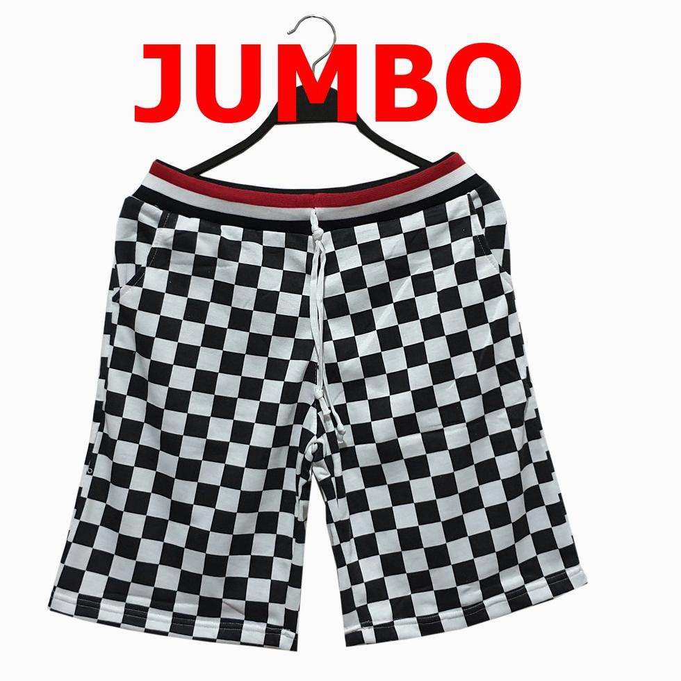 Gratis Celana Pendek Pria /Kotak Catur / Celana Santai Pria / Celana Pantai Bahan Baby Terry Import