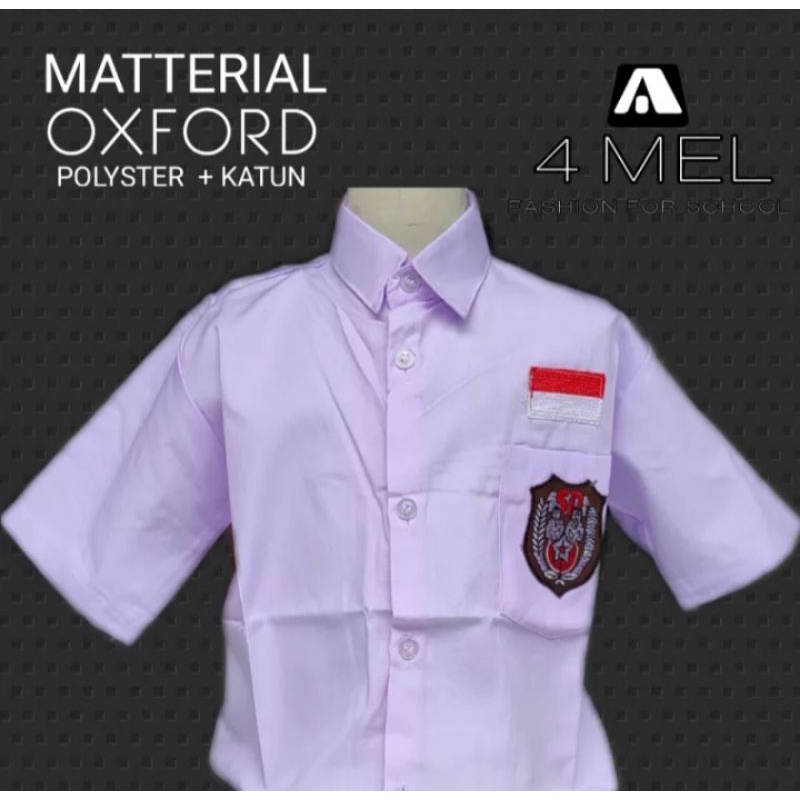 BAJU PUTIH LENGAN PENDEK SERAGAM SEKOLAH SD KAIN oxford