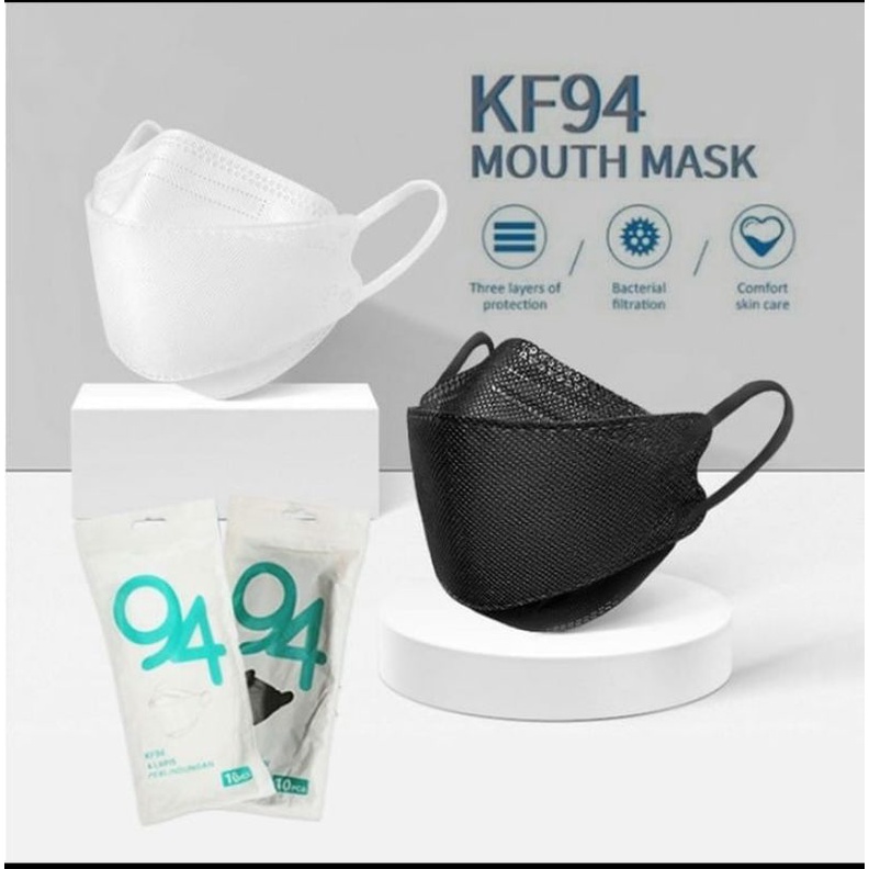 masker korea kf94 4play baru 1 pack 10pcs