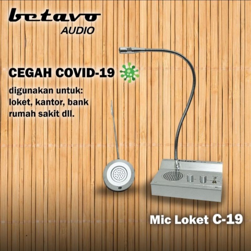 MIC LOKET/kasir speaker 2arah betavo c19 original