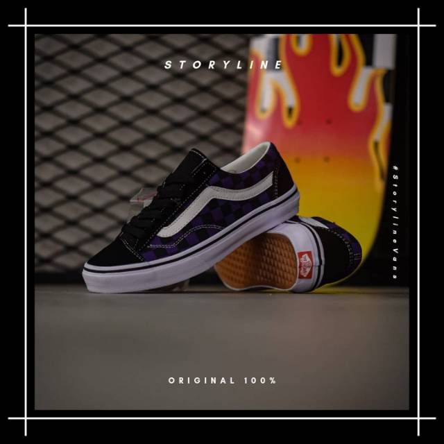 VANS OLD SKOOL  V36OG BILLYS Black / Purple CHK Japan Market