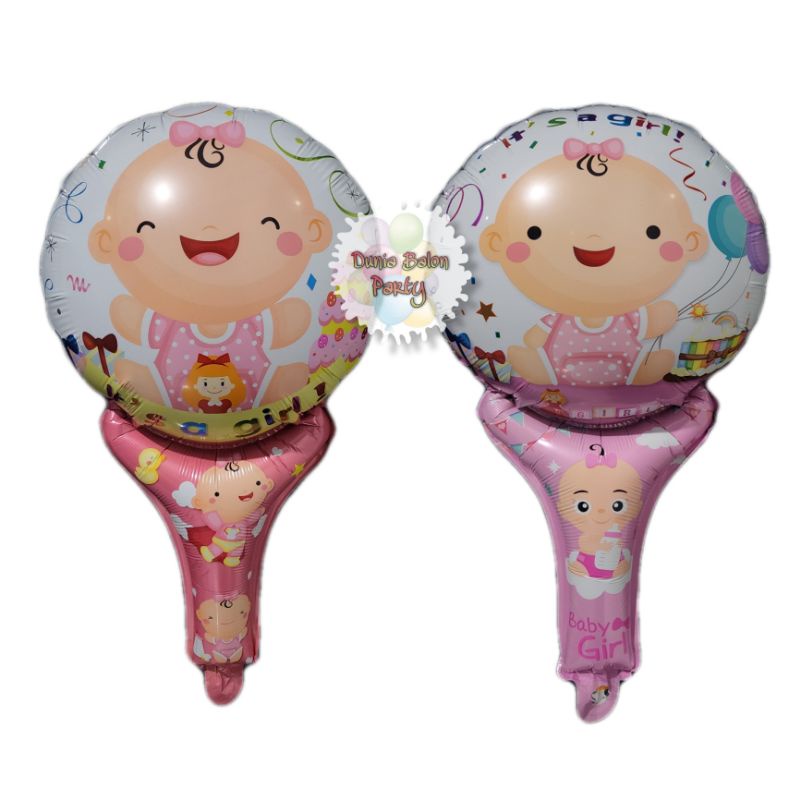 Balon Foil Pentung / Balon Tongkat Baby Girl