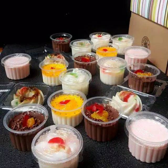 Cup Pudding 120ml HOK + Tutup isi 50pcs (Gelas 120ml)