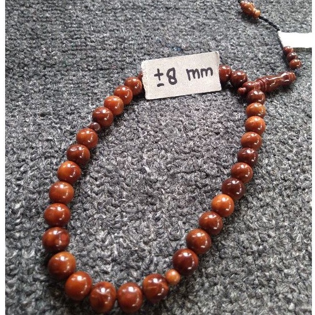 tasbih kokka bulat ± 8 mm ( 8mm ) 33 butir