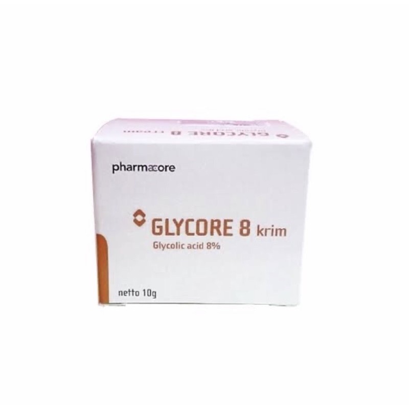 Glycore 8 krim 10 gram ( krim pemutih &amp; pencerah kulit )