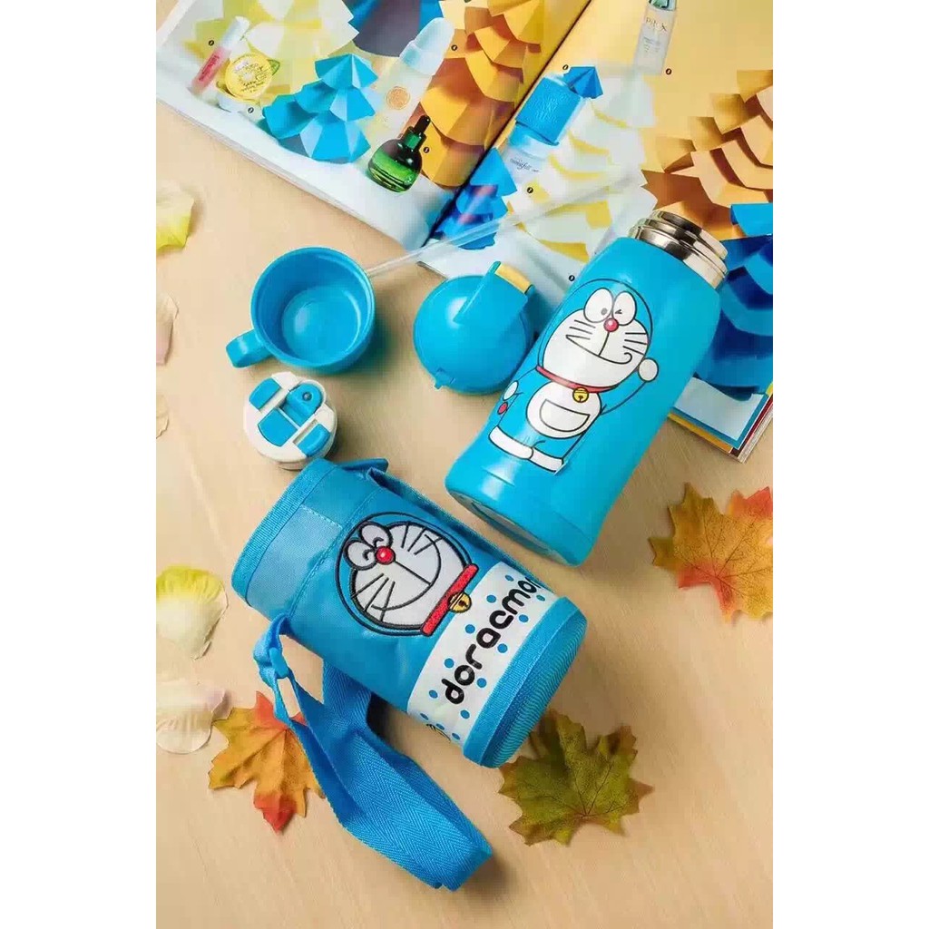 Thermos 2 in 1 Hello Kitty - Doraemon / botol termos botol minum anak souvenir kado