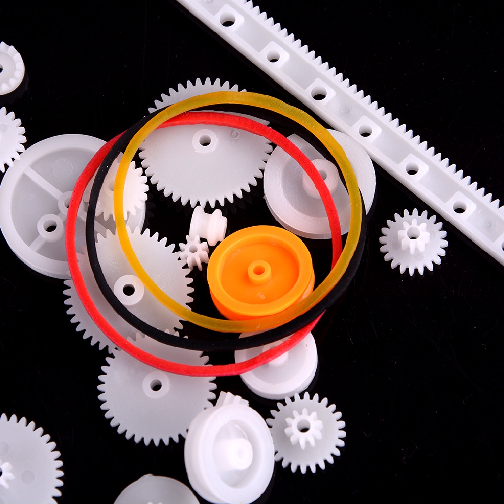 Newbaby 60pcs Roda Gigi Plastik DIY Untuk Rak Pulley