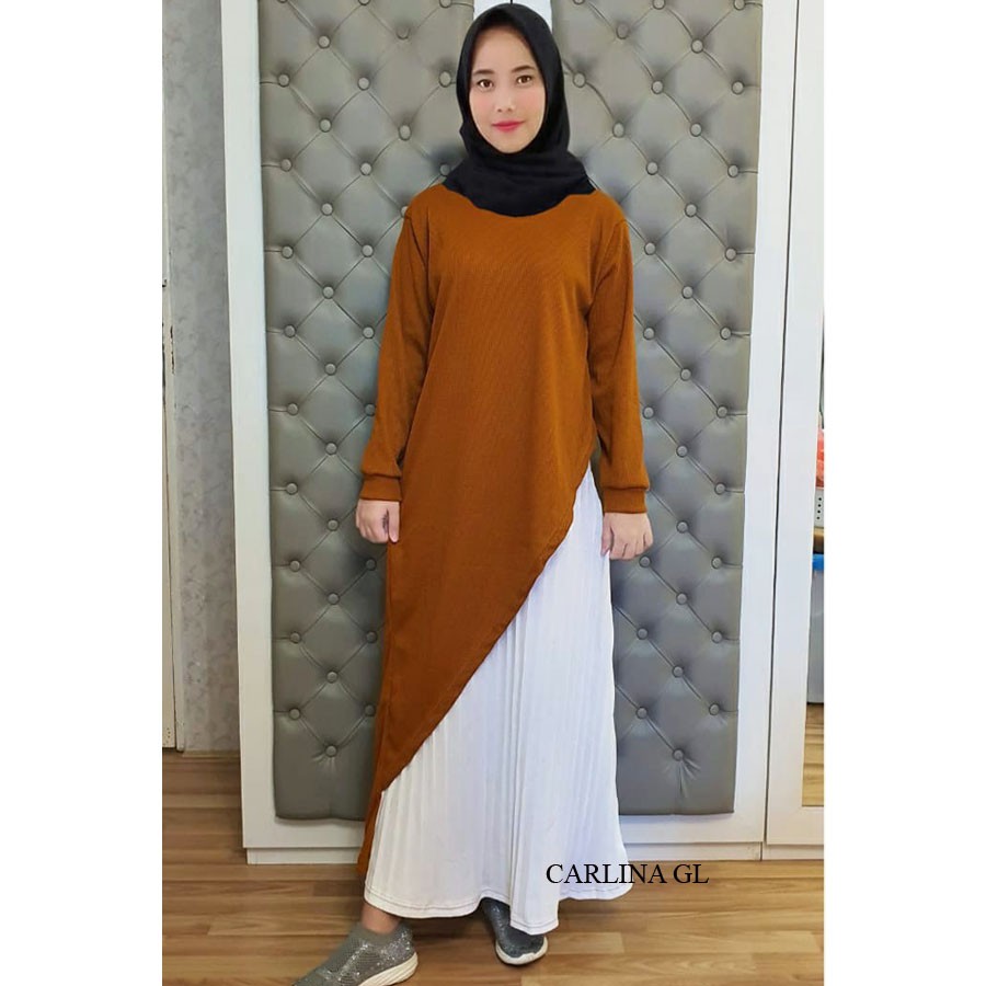 GAMIS DAIMAH MUSLIM TWO COLOR CARLINA