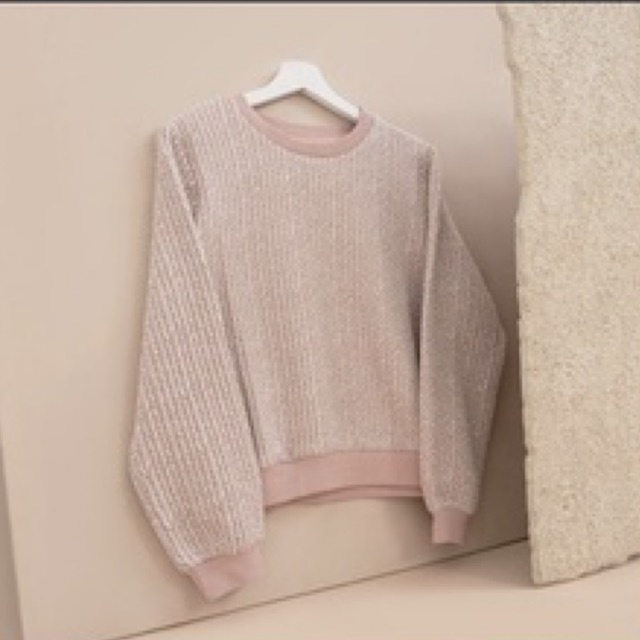 PRELOVED BENANG JARUM EVERLY SWEATER-S (PINK)