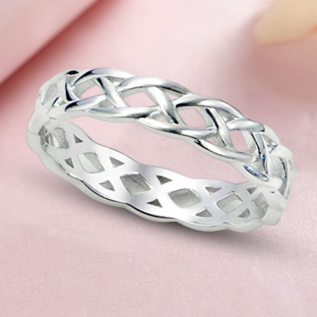 Hu Hu Hu Hu Hu Alat Bantu Pasang Kacamata♡ Cincin Pernikahan Desain Simpultulisan Forever Tahan Lama Menarik Untuk Priawanita