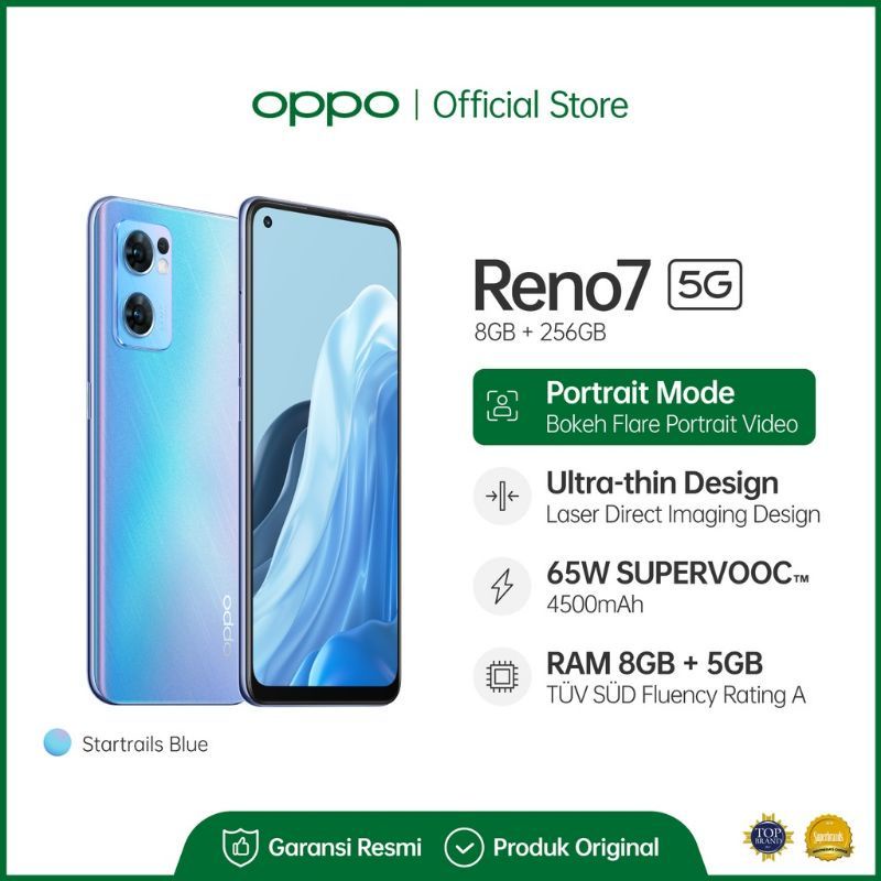 Oppo Reno 7 RAM 8/256 GB GARANSI RESMI