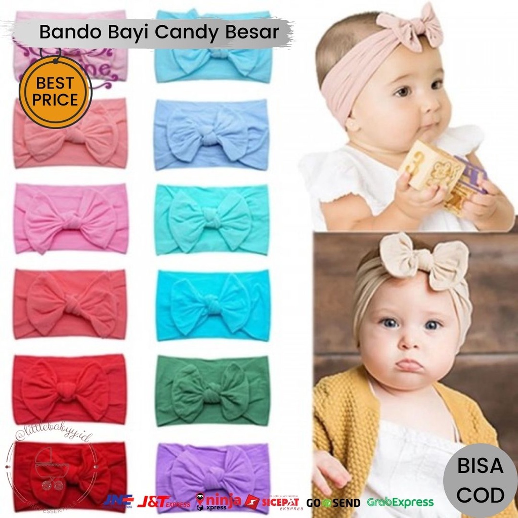 Bando Anak Bayi Candy Besar | Bando Anak Lucu | Bando Anak Perempuan | Bando Pita Anak Perempuan