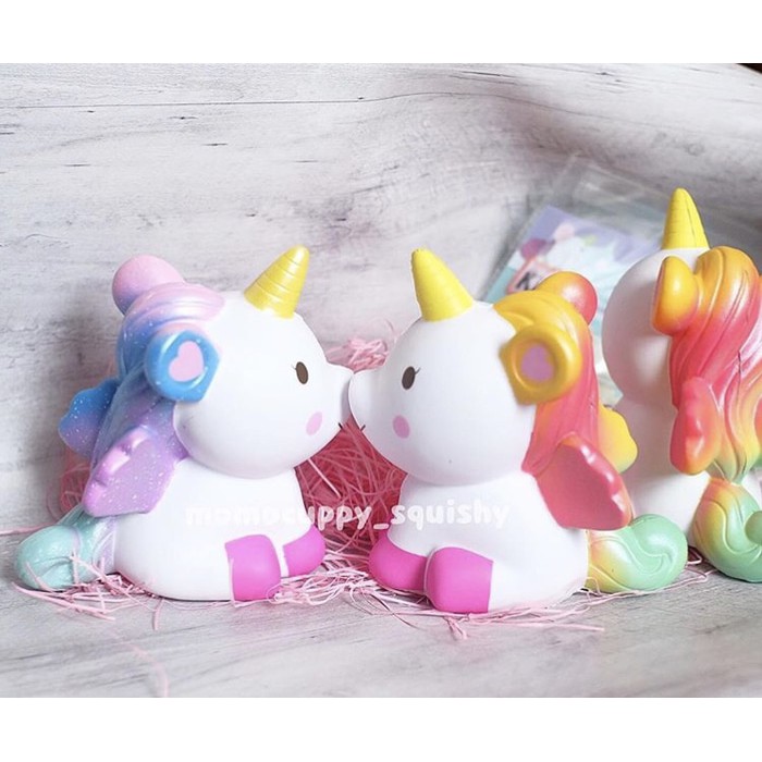 PROMO SQUISHY LICENSED unicorn sit by kiibru ( unicorn duduk)