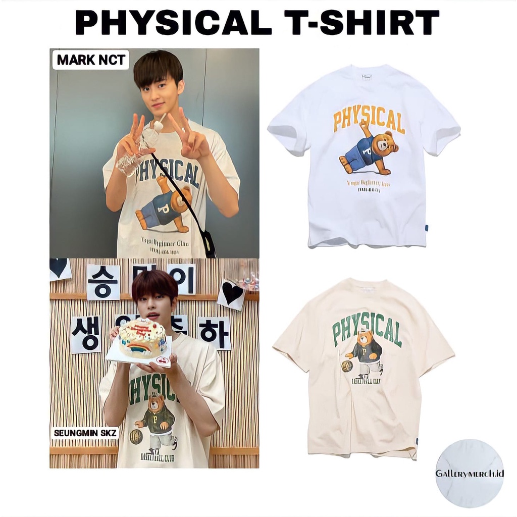 [READY STOCK] MARK NCT, SEUNGMIN STRAYKIDS - PHYSICAL TSHIRT
