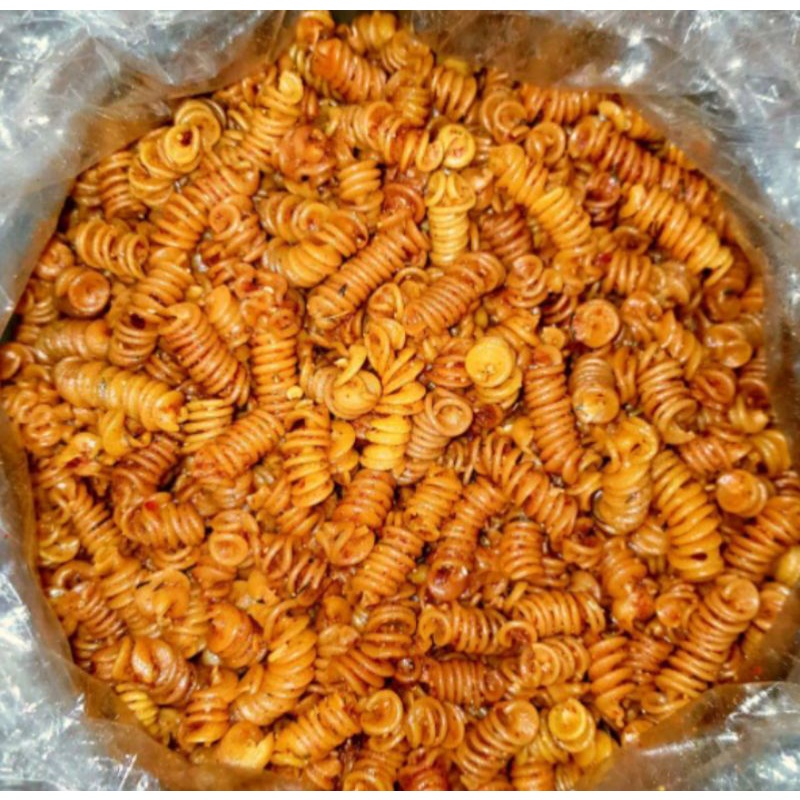 

Makroni Spiral Pedas Daun Jeruk