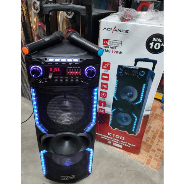 Speaker bluetooth portabel advance K10D