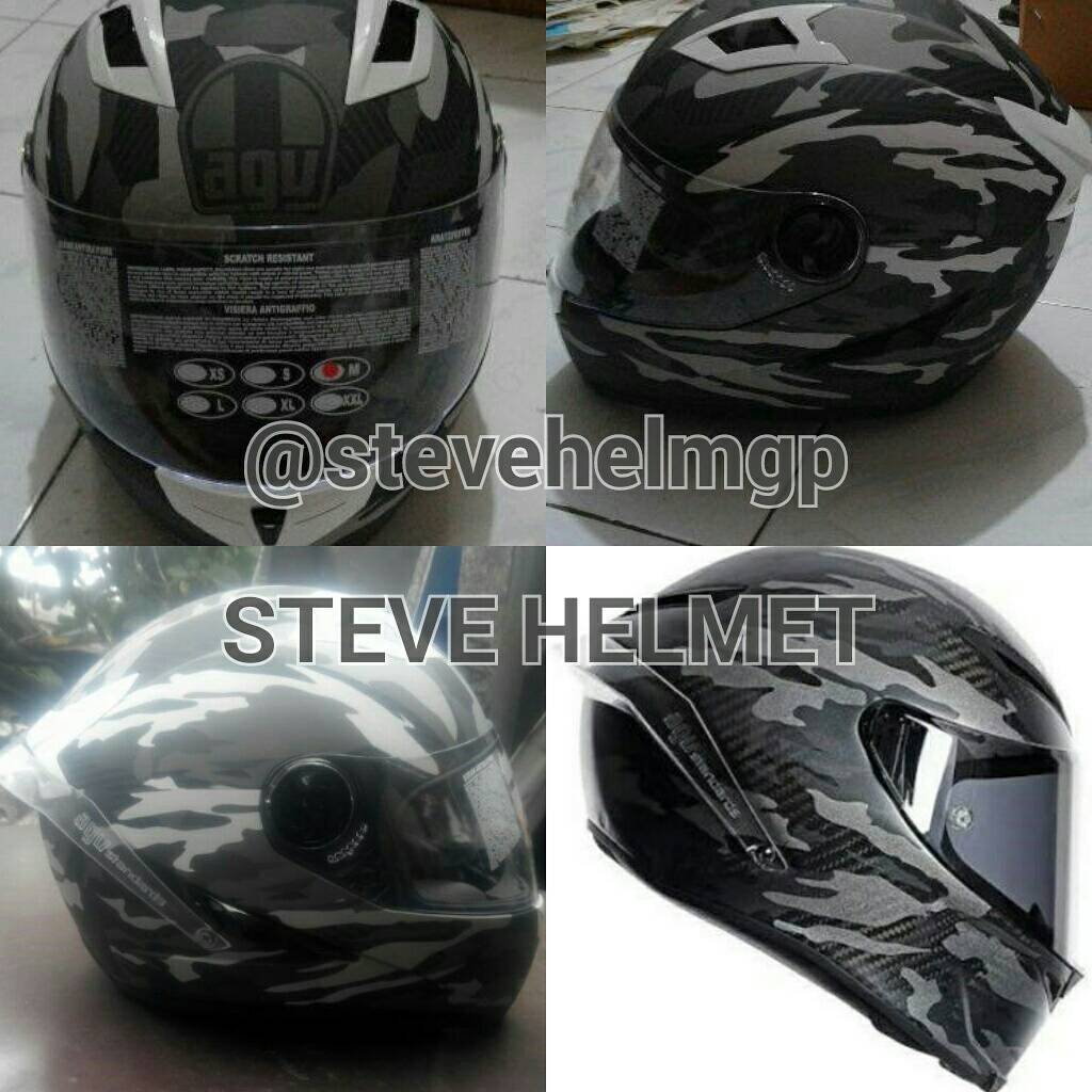 Helm AGV Pista GP Mimetica Repaint