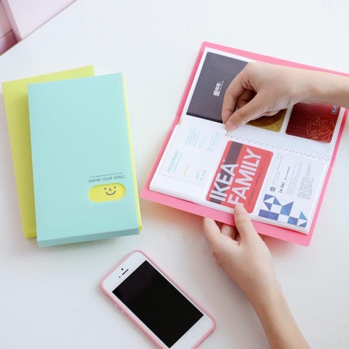 

Namecard Tempat Kartu Nama Photo Lomo Card 120Pcs Smiley Multicolor