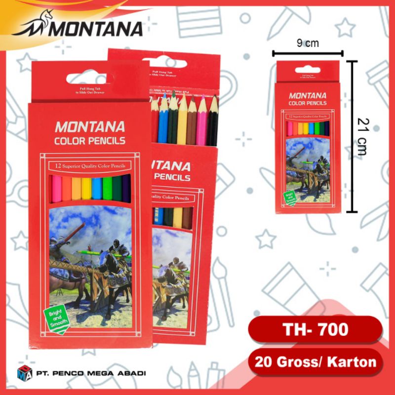 

Pensil 12 warna Montana
