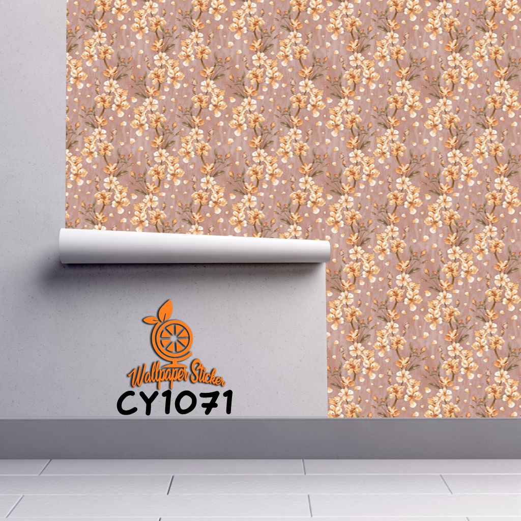 Wallpaper Dinding Wallpaper Sticker 45CMx8M Dinding Bata Garis Batik Karakter - Worldhome