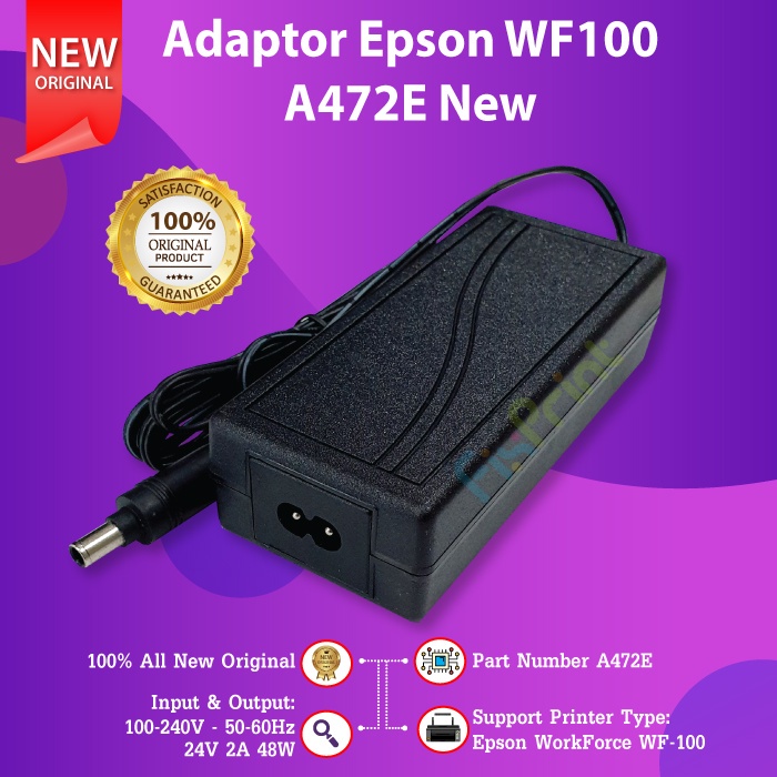 Adaptor Power Supply Epson WF-100 WF100 WF 100 Model A472E New