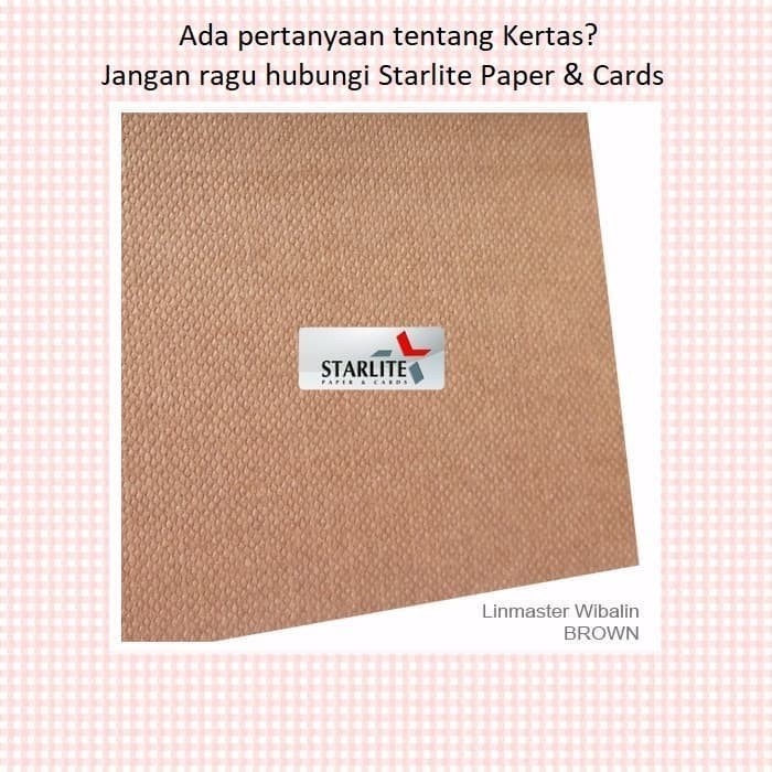 Kertas Covering Paper LINMASTER BROWN