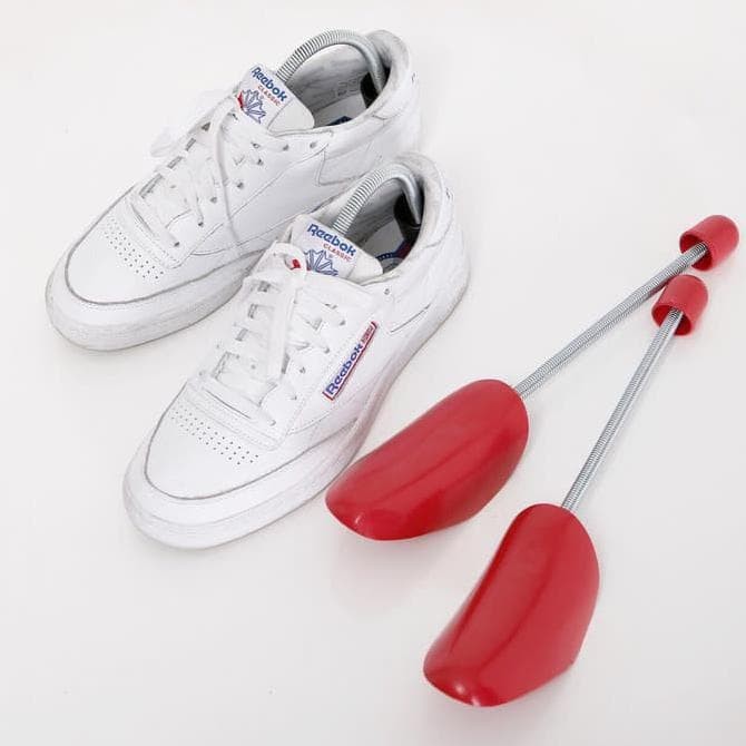 Spring Shoe Tree - Shoes Saddle - Catokan - Pengasak - Ganjal Sepatu Per Pembesar Shaper Pembentuk-Merah