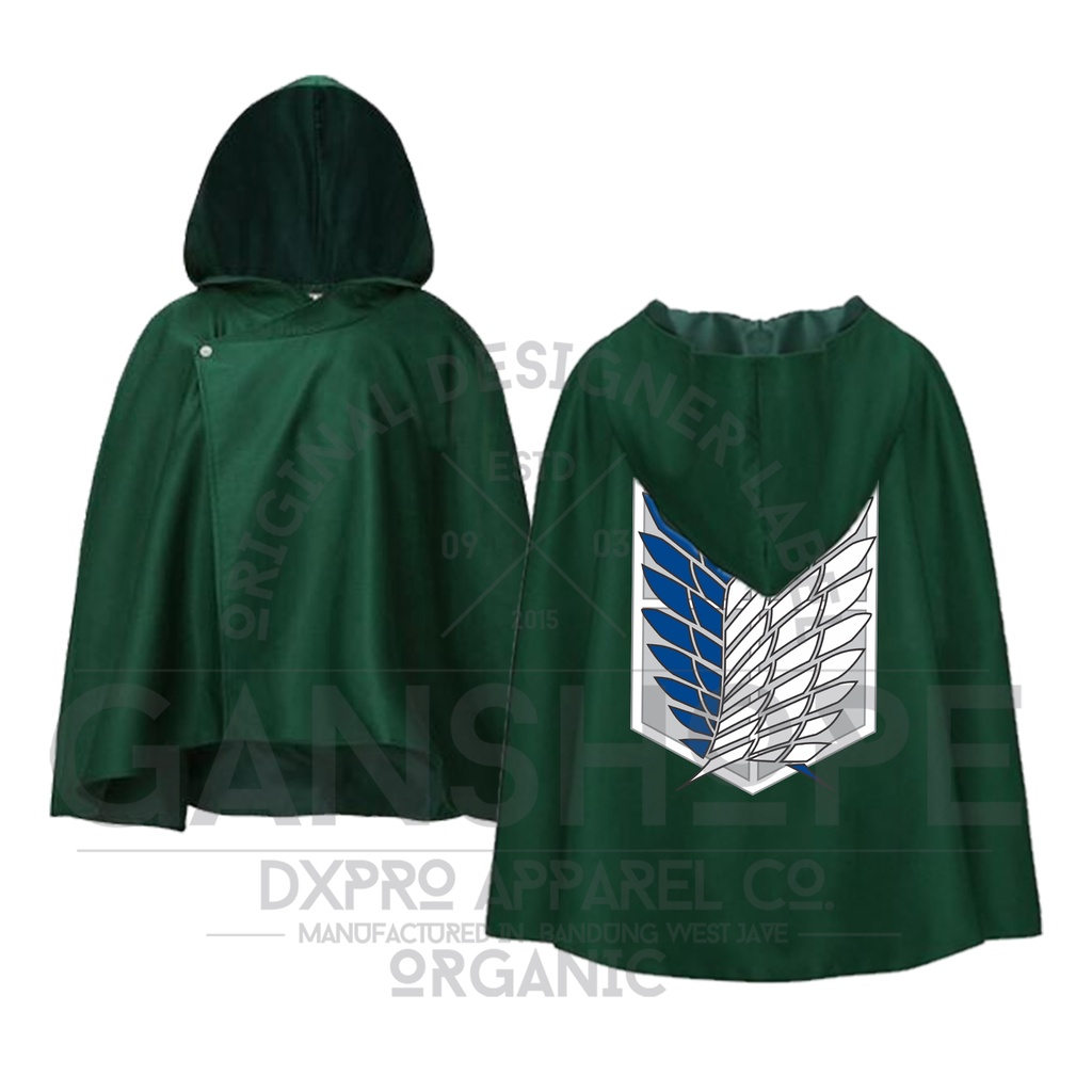 Jubah Attack On Titan ANAK - ANAK  / Shingeki no Kyojin (SNK) (ATTACK ON TITAN) Scouting Legion