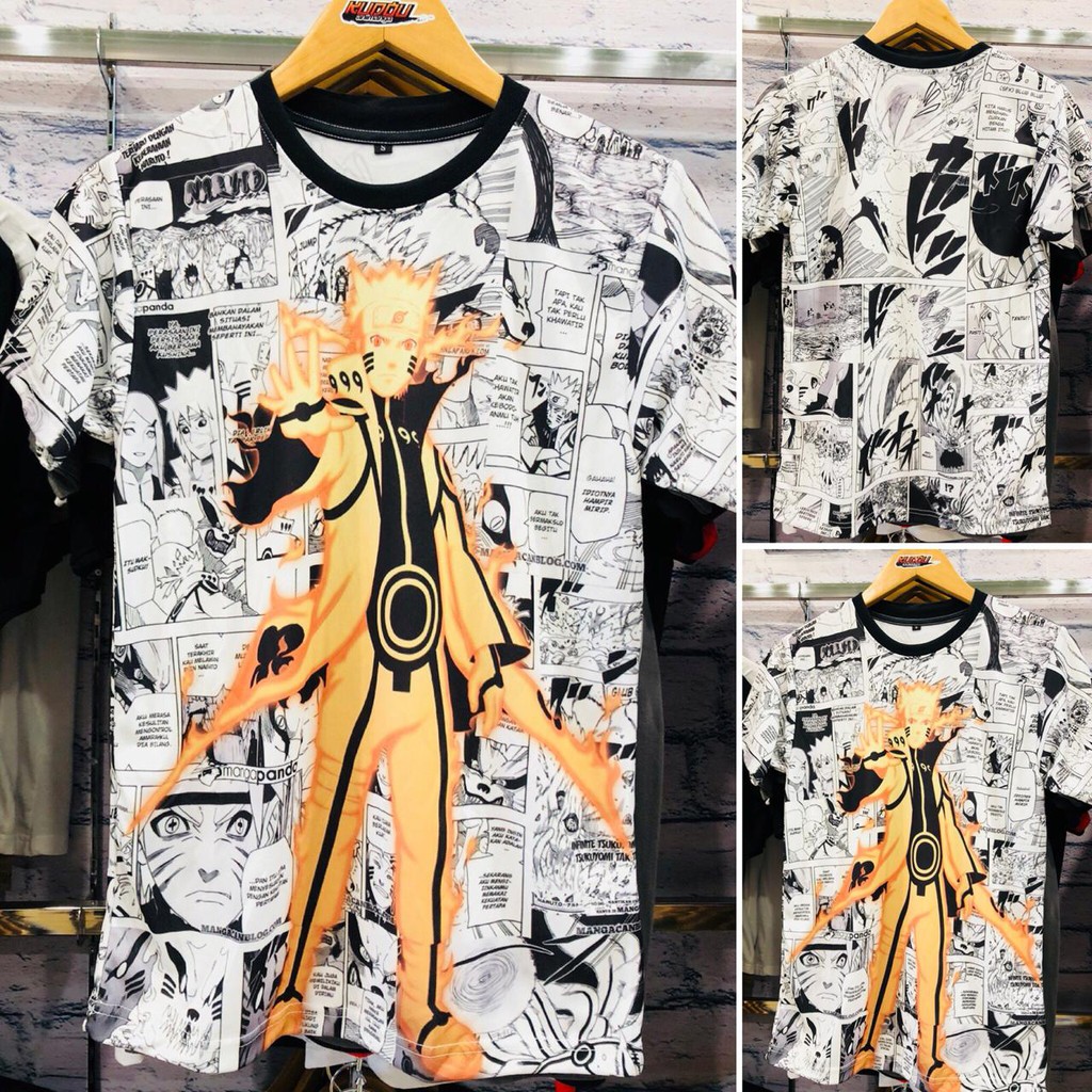 Kaos Naruto Uzumaki Kyubi Seal Fullprint