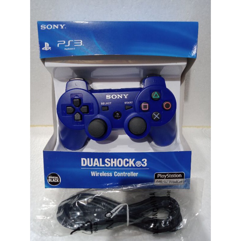 Stik ps3 op wireless warna plus kabel usb - Biru