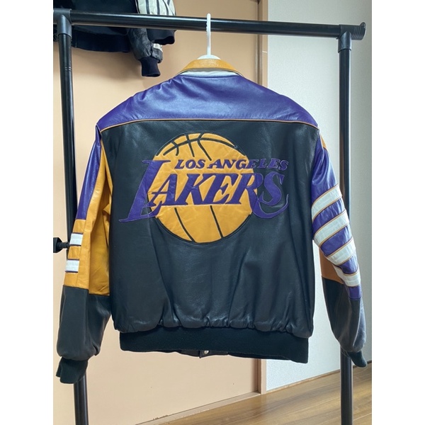VINTAGE LAKERS JACKET FULL LEATHER BY JEFF HAMILTON